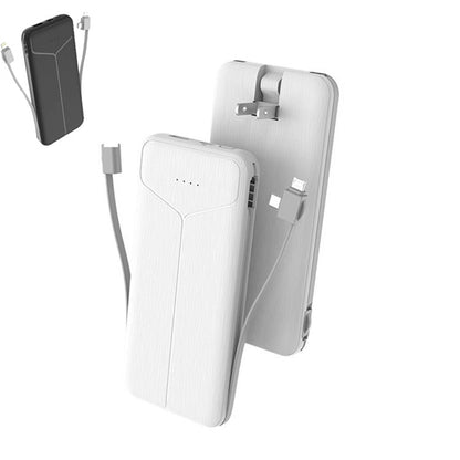 10000 mAh Charger Power Bank with Built in AC Plug