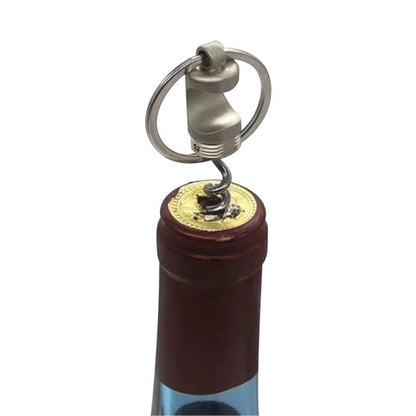 Wine Bottle Opener With Key Ring