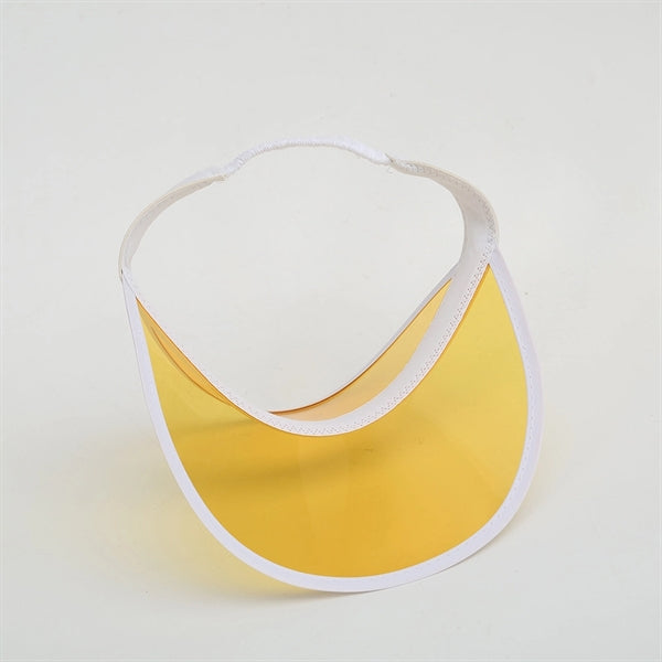 Clear Colored Plastic Sun Visor Hats