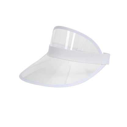 Clear Colored Plastic Sun Visor Hats