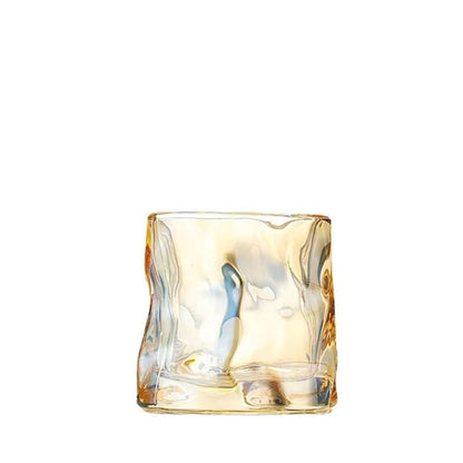 Twist Shaped Irregular Whisky Glass