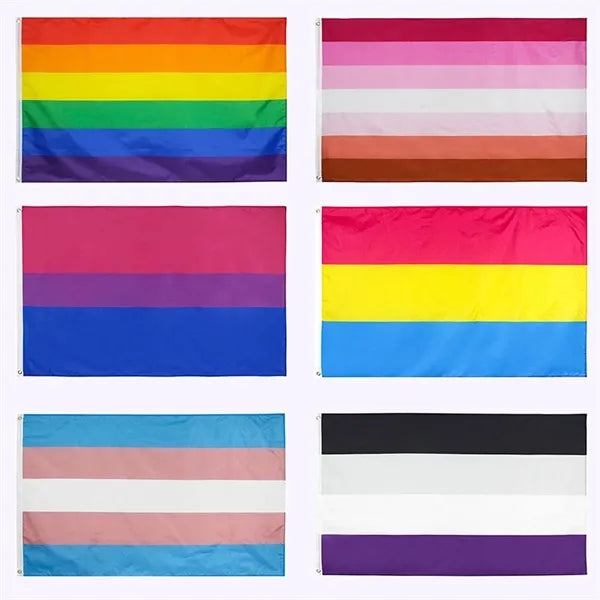 Rainbow Pride Flag Banner LGBT Gay Lesbian Love Equal