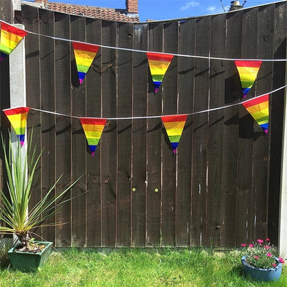 Gay Pride Rainbow String Pennant Flags LGBT Banner