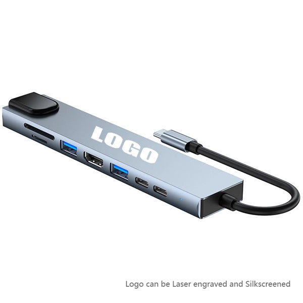 8 in 1 USB Type C HUB Adapter