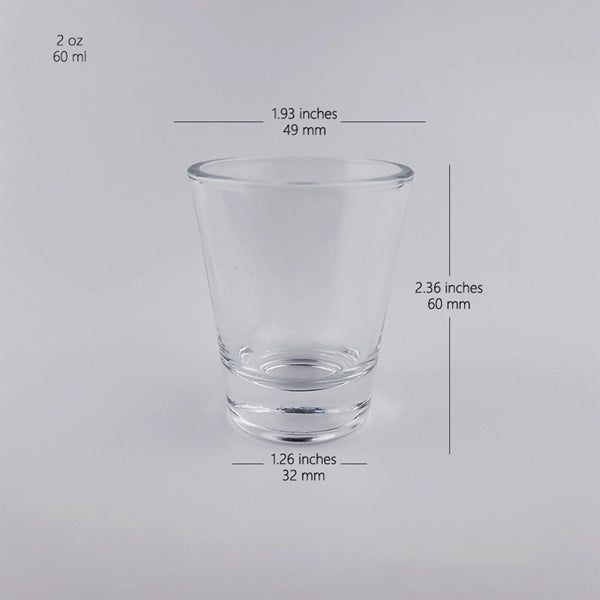 Clear Shot Glasses with Heavy Base