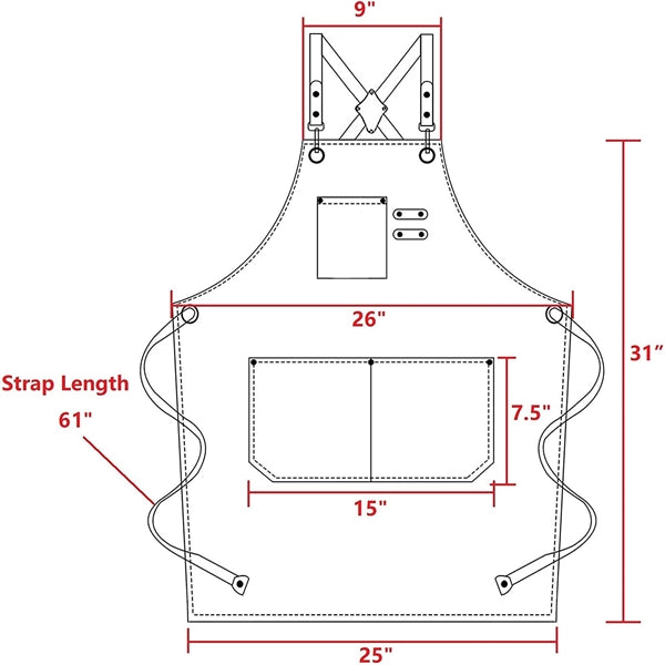 Chef Aprons with Large Pockets