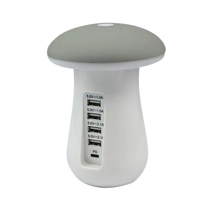 5 Port Mushroom Lamp Charging Station