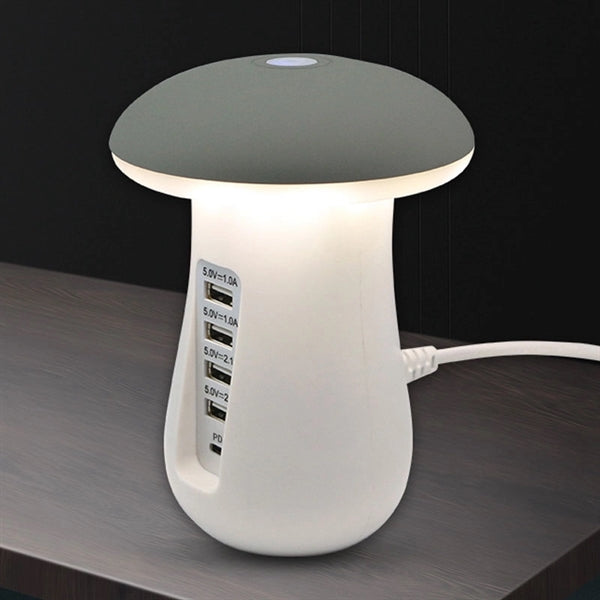 5 Port Mushroom Lamp Charging Station