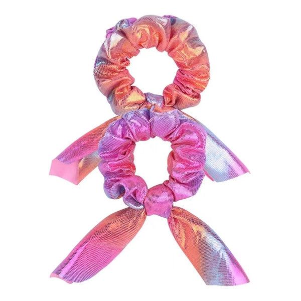 Rainbow Hair Scrunchies
