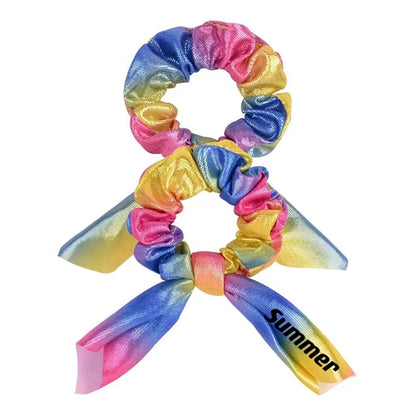 Rainbow Hair Scrunchies
