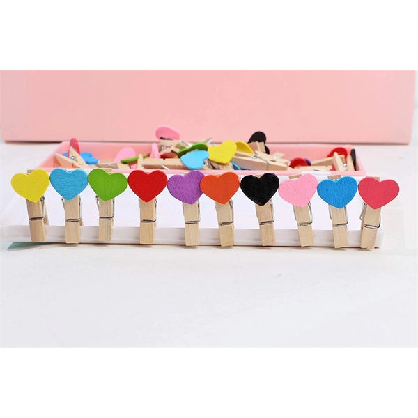 Heart Mini Wooden Clothespin