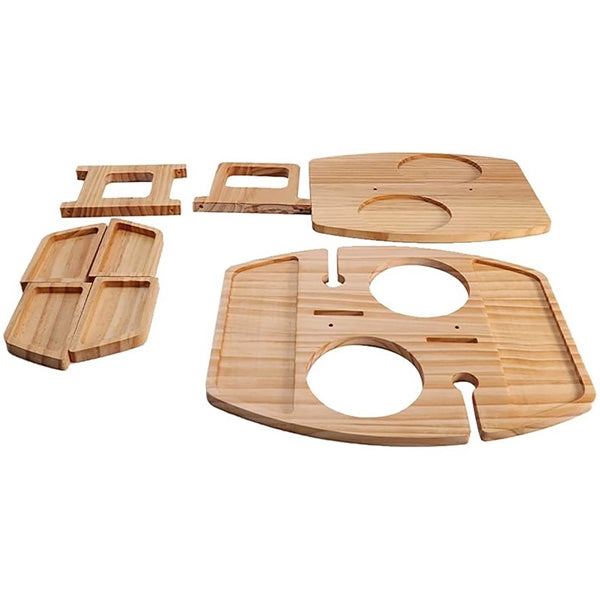 Portable Wooden Picnic Tray Table
