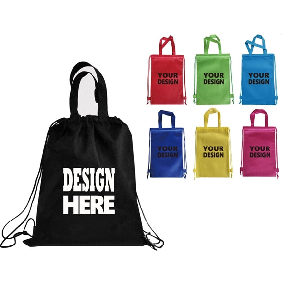 MOQ 100 Non woven Drawstring Backpacks