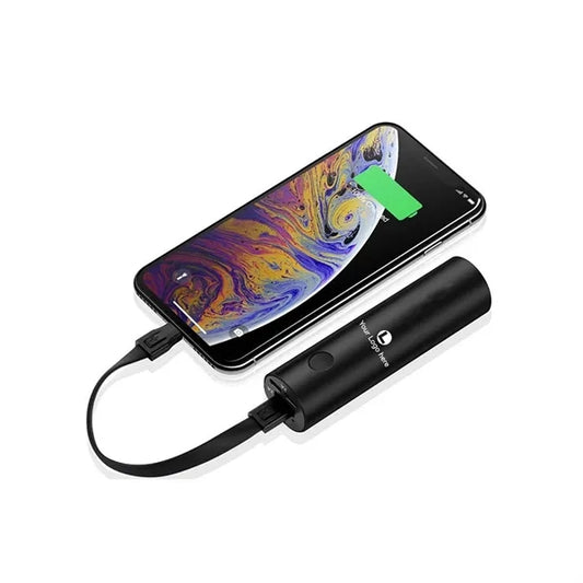 2-in-1 Power Bank with Flashlight and Cable