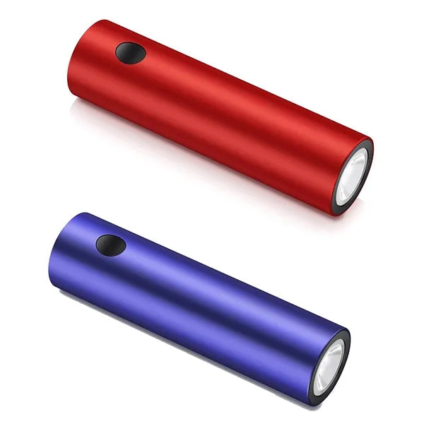 2-in-1 Power Bank with Flashlight and Cable