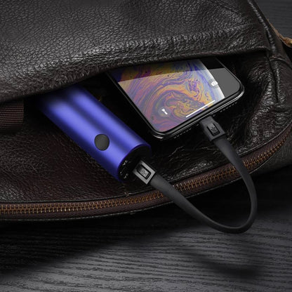 2-in-1 Power Bank with Flashlight and Cable