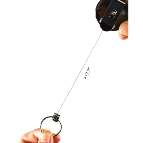 Full Metal Round Badge Reel W/ Belt Clip