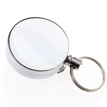 Full Metal Round Badge Reel W/ Belt Clip