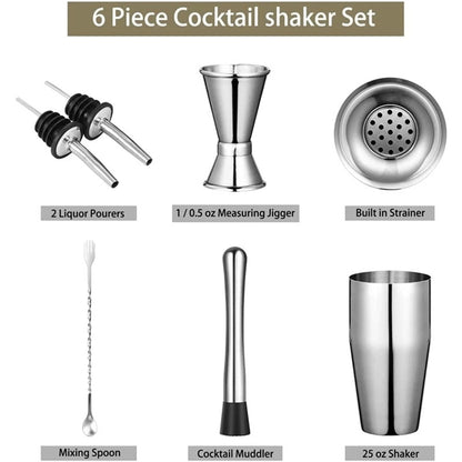 24 oz Cocktail Martini Shaker Set Bartender Kit