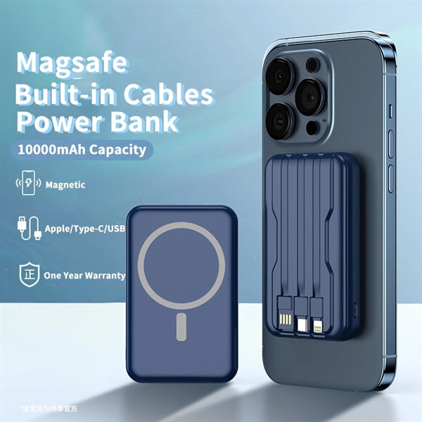 Magnetic Power Bank 10000mAh Slim Mobile Wireless Charger