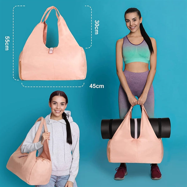 Gym Tote with Shoe Compartment