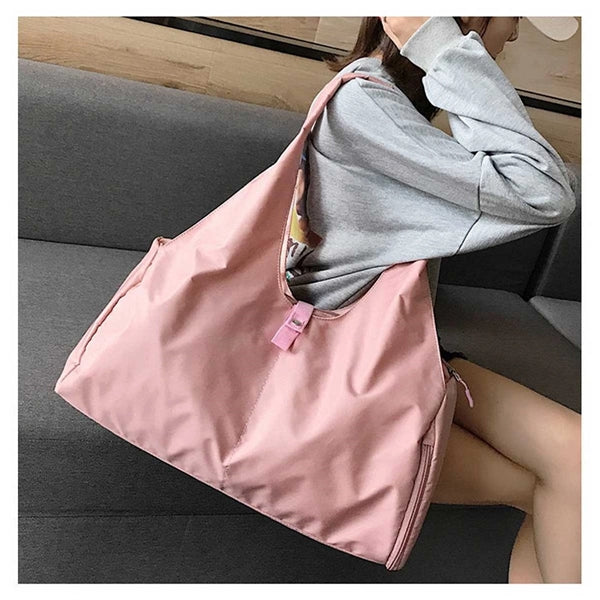 Gym Tote with Shoe Compartment