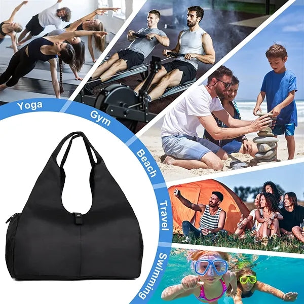 Gym Tote with Shoe Compartment