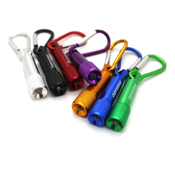 Mini Flashlight Aluminum LED with carabiners