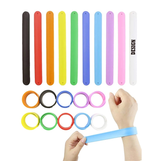 MOQ100 Silicone Slap Bracelet