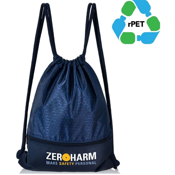Eco Cinch Pack rPET Recycled Polyester Drawstring Bag