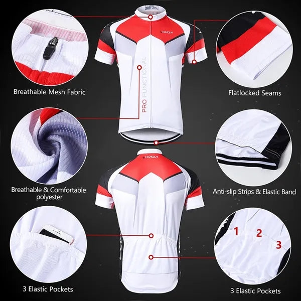 UNISEX FULL COLOR DYE SUBLIMATED CUSTOM CYCLING JERSEY SET