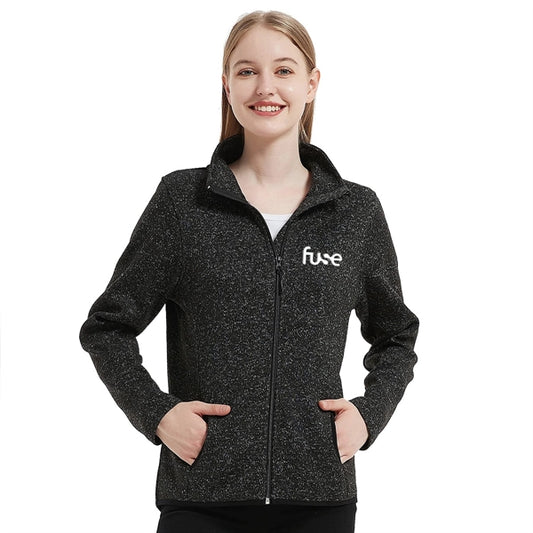 WOMEN'S FULL-ZIP SWEATER FLEECE JACKET