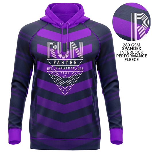 Women's 280 GSM Spandex Interlock Fleece Sublimation Hoodie