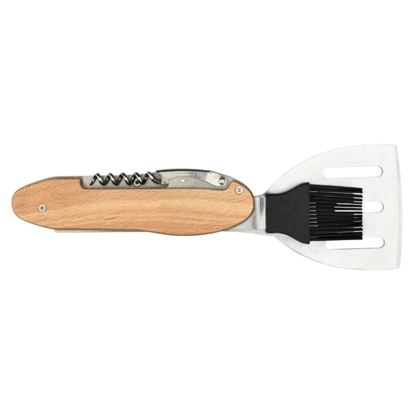 5 Piece BBQ Multi-Tool Spatula Fork Brush