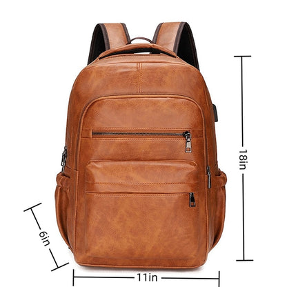 Men's Retro School Bag Laptop Backpack