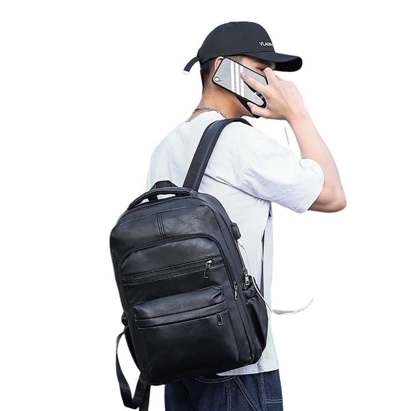 Men's Retro School Bag Laptop Backpack