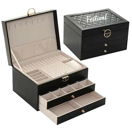 3 Layers Jewelry Organizer Box