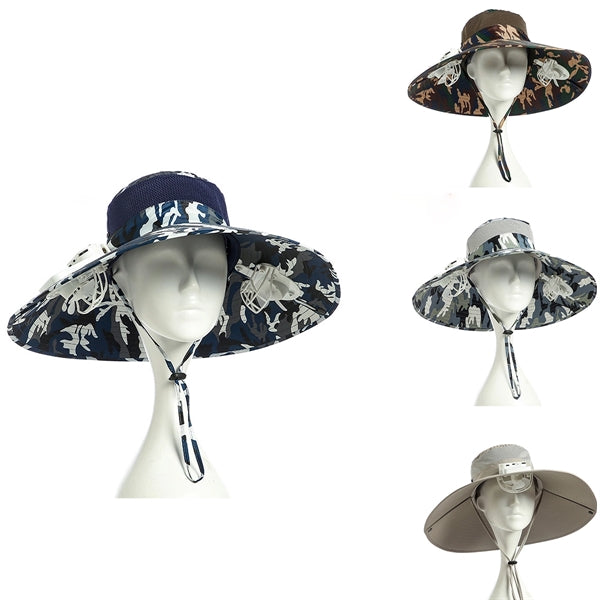 Sun Hat with 2 Solar Fans