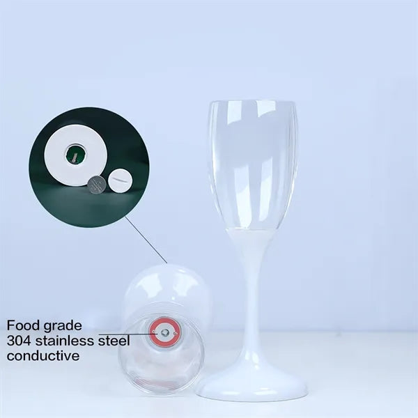LED Wine Champagne Flute Glasses