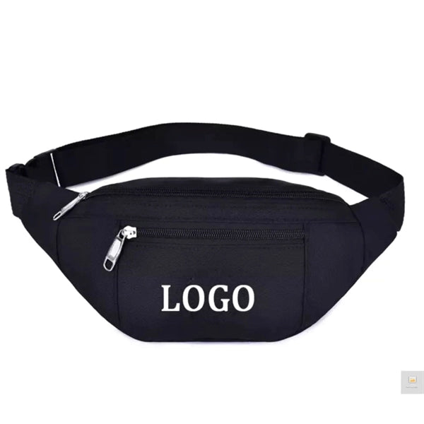 3 Zip Waist Eco Bag rPET Recycled 600D Polyester Fanny Pack