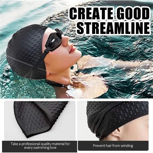 Unisex Adult Silicone Swim Cap