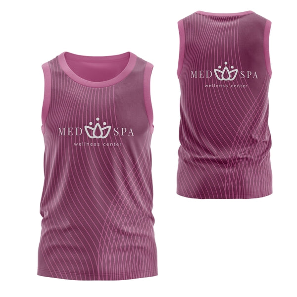 Unisex 150 GSM Jacquard Mesh Performance Sublimation Tank