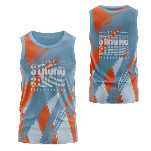 Unisex 150 GSM Short Hole Mesh Performance Sublimation Tank