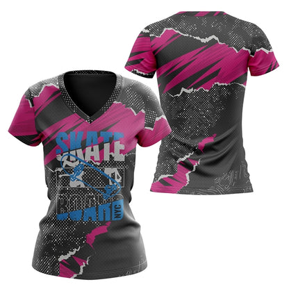 Women's 160 GSM Birdseye Mesh V-Neck Short Sleeve T-Shirt