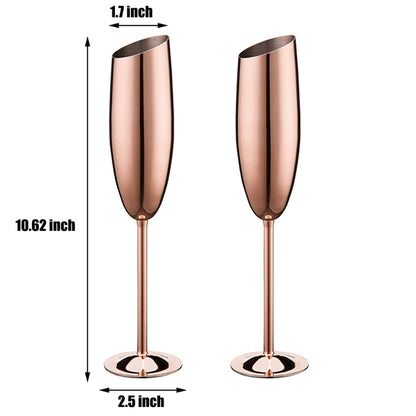 Elegant Anniversary Gift Champagne Flute