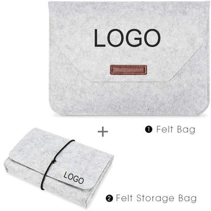 Felt Laptop Sleeves With Flip Top Protective Case Set