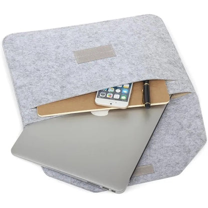 Felt Laptop Sleeves With Flip Top Protective Case Set