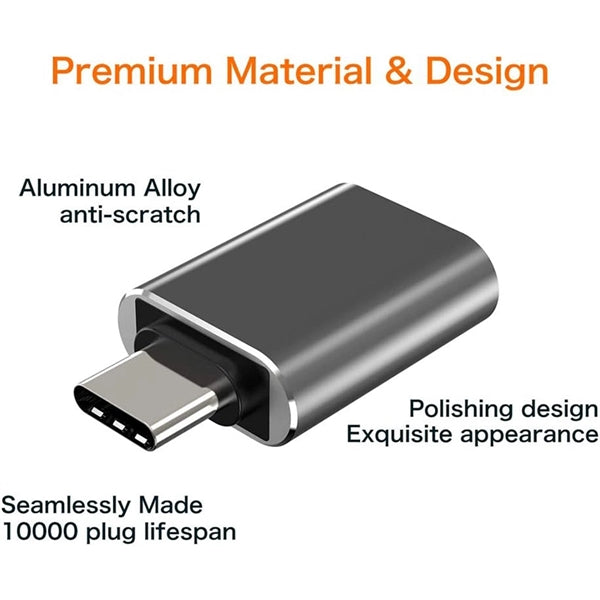 USB-C to USB 3.0 Female Adapter High-Speed Data Transfer