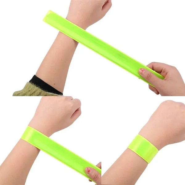 PVC Reflective Slap Bracelet