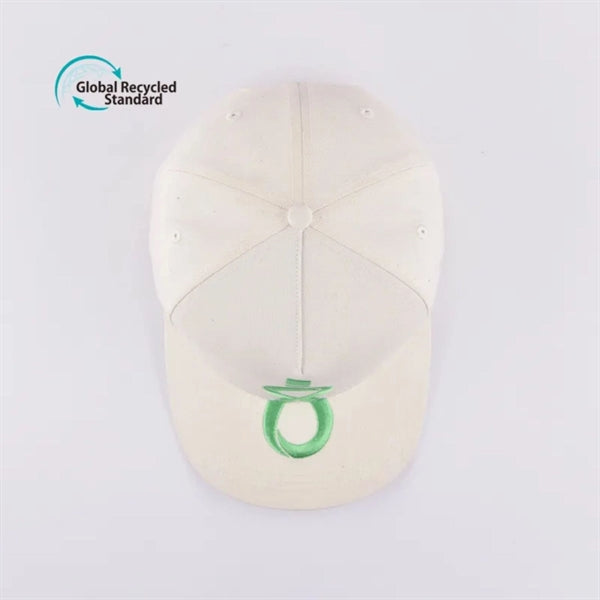 Structured 5 Panel rPET Recycled 100% Polyester Baseball Cap